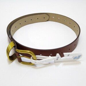 Time and Tru 5 Loop Belt Women's S/M Brown Faux Leather Wear With Anything NWT